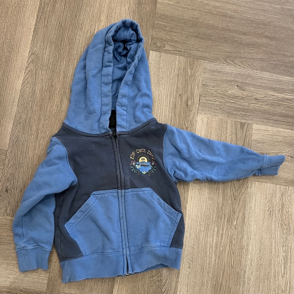 Rip curl 1-2 year Two-Tone Blue Hoodie